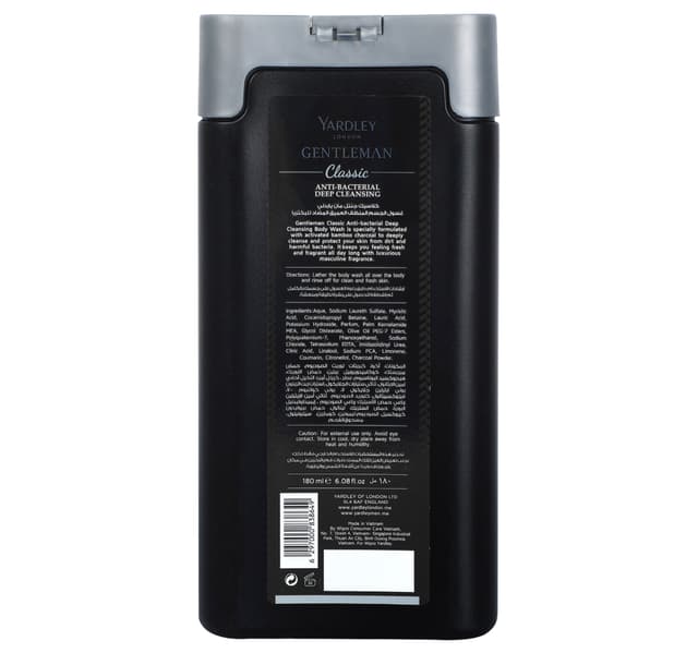 Yardley Body Wash Gentleman Classic 180 Ml