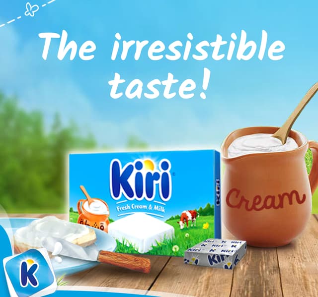 Kiri Spreadable Cream Cheese Squares 12 Portions 216 G