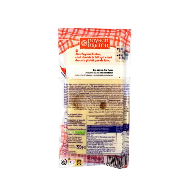 Paysan Breton Emmental Cheese 220 G