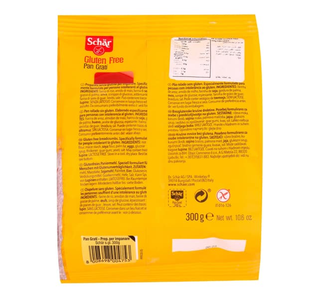 Schar Gluten Free Breadcrumbs 300 G