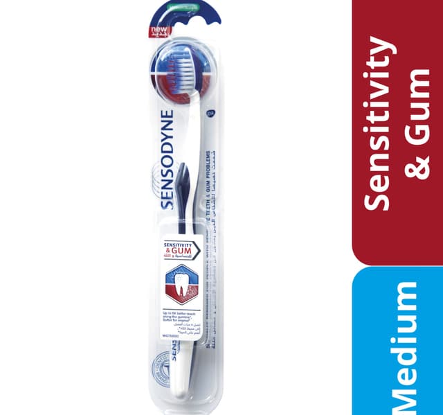 Sensodyne Sensitivity Gum Toothbrush Medium Assorted Color 1 Pc