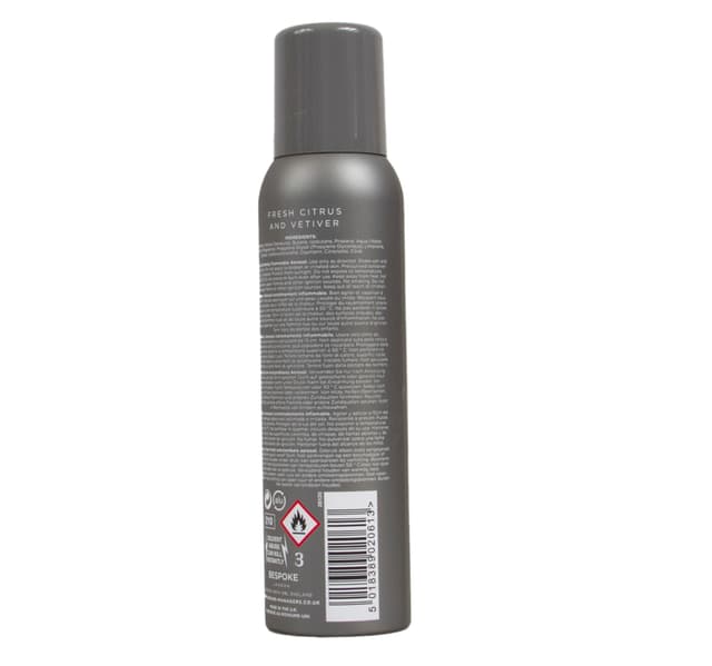 Bespoke London Fresh Citrus And Vetiver Body Spray For Men 150 Ml