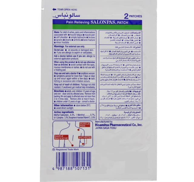 Salonpas Pain Relieving Patch 1 Pc
