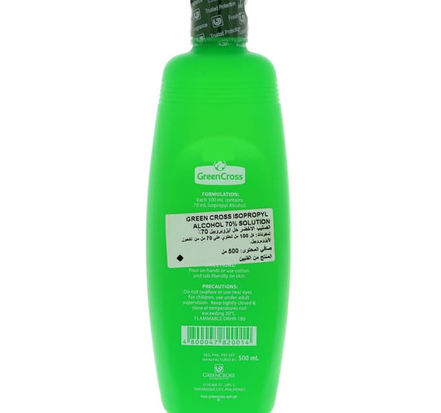 Green Cross Isopropyl Alcohol 500 Ml