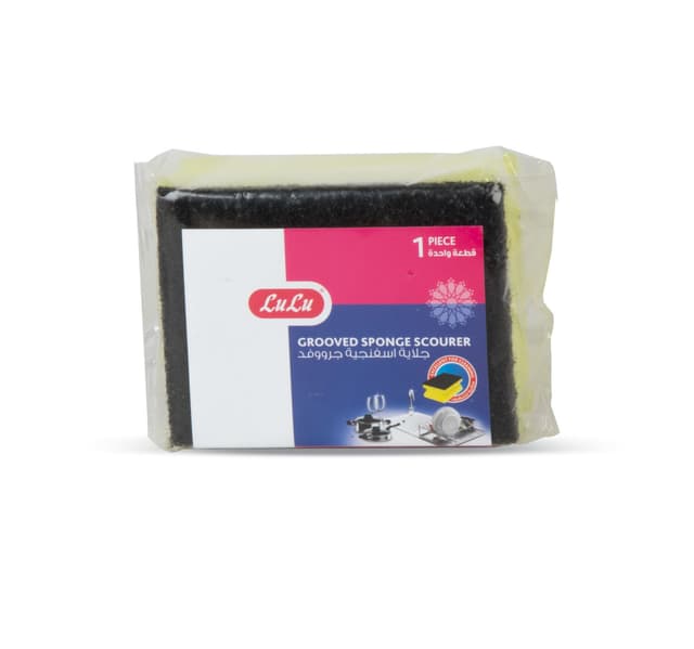Lulu Grooved Sponge Scourer 1 Pc