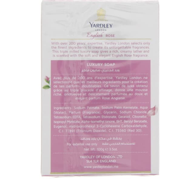 Yardley English Rose Luxury Soap 100 G