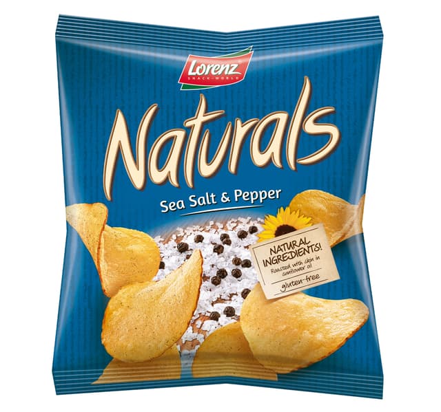 Lorenz Natural Sea Salt Pepper Potato Chips 100 G