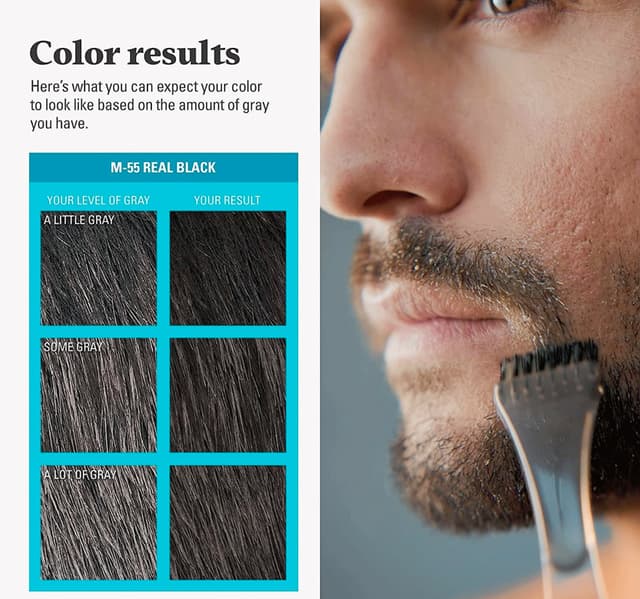 Just For Men Moustache & Beard Real Black M-55