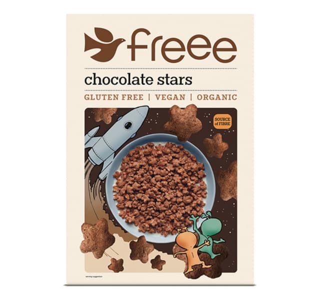 Doves Farm Freee Chocolate Stars 300 G