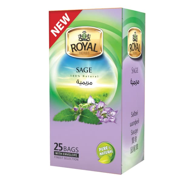 Royal Herbs Sage Tea 25 Pcs