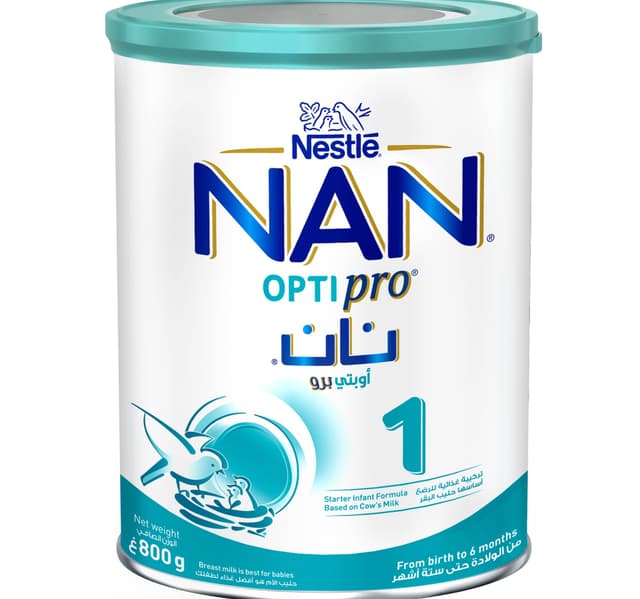 نستله نان أوبتي برو المرحلة 1 حليب للأطفال حديثي الولادة حتى 6 أشهر 800 جم