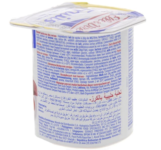 Elle Vire Cherry Fruits Yoghurt 125 G