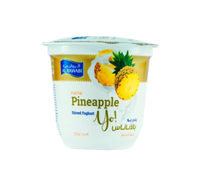 Al Rawabi Pine Apple Yoghurt 130 G