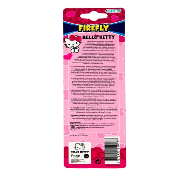 Firefly Hello Kitty Toothbrush For Ages 3 Soft 3 Pcs
