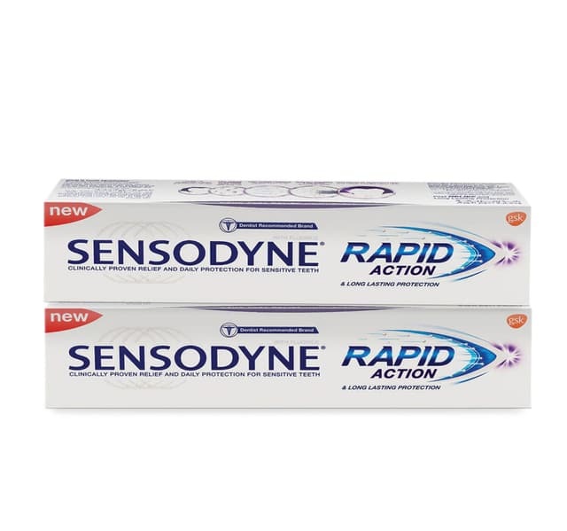 Sensodyne Rapid Action Toothpaste Value Pack 2 75 Ml
