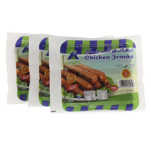 Asaffa Chicken Franks Value Pack 3 340 G