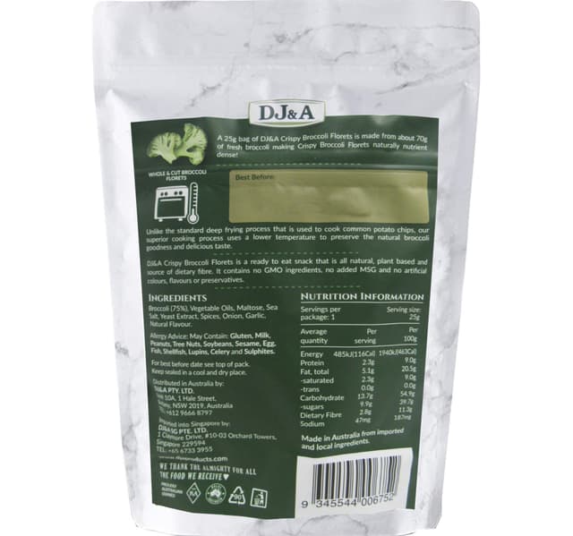 Dja Crispy Broccoli Florets 25 G