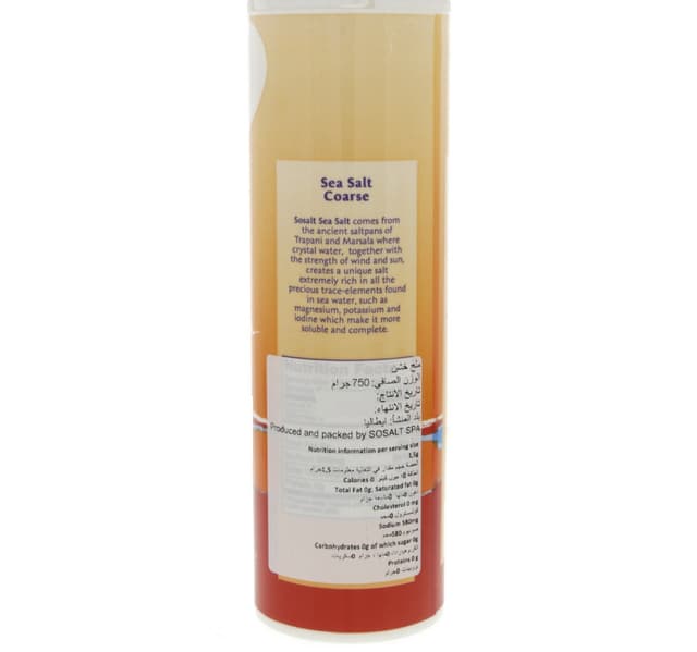 Sosalt Coarse Sea Salt 750 G