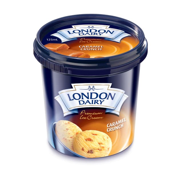 London Dairy Caramel Crunch Ice Cream 125 Ml