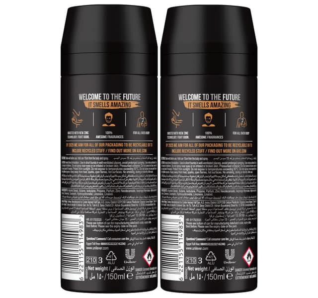 Axe Collision Leather And Cookies Body Spray For Men 2 150 Ml
