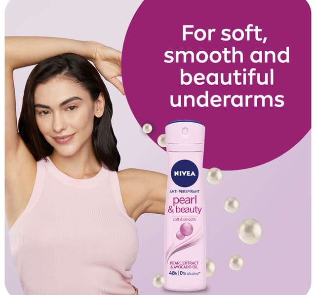 Nivea Antiperspirant Spray For Women Pearl Beauty 2 150 Ml