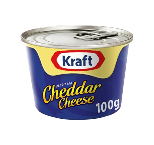 Kraft Processed Cheddar Cheese 6 100 G