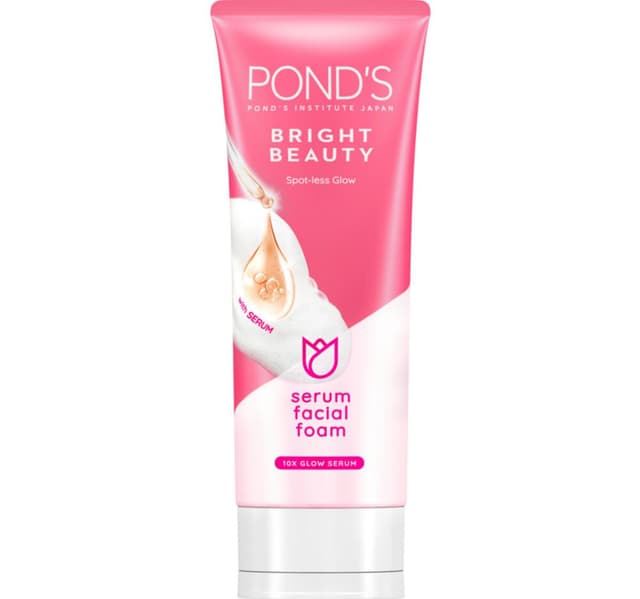 Ponds Bright Beauty Spotless Glow Serum Facial Foam 100 G Face Massager