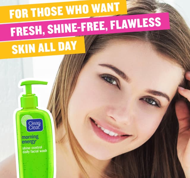 Clean Clear Daily Facial Wash Morning Energy Shine Control 150 Ml