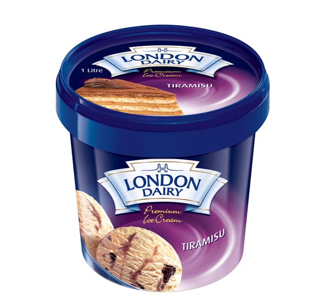 London Dairy Tiramisu Ice Cream 1L
