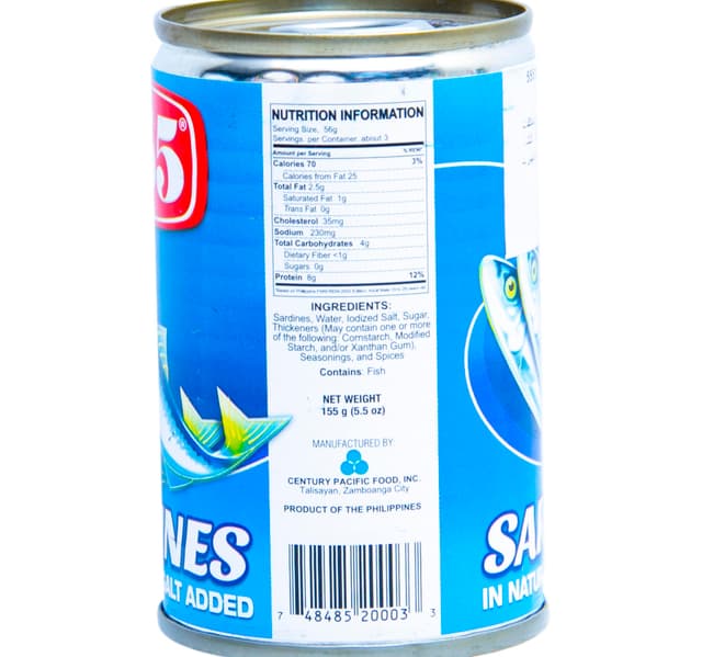555 Sardines In Natural Oil 155 G