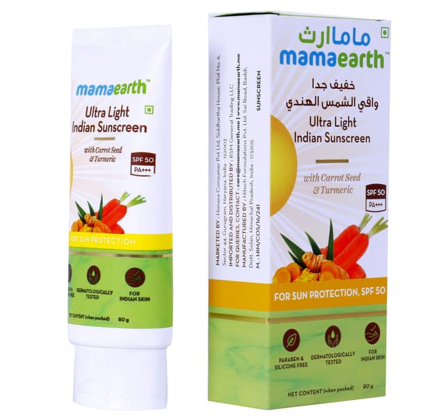 Mamaearth Ultra Light Indian Sunscreen Spf 50 Pa