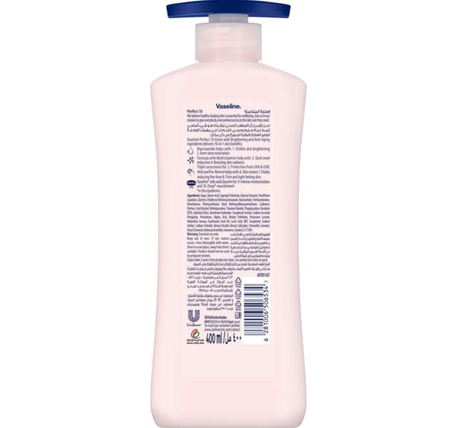 Vaseline Essential Even Tone Perfect 10 Body Lotion 400 Ml