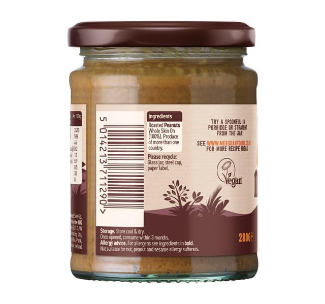 Meridian Peanut Butter Crunchy 280 G