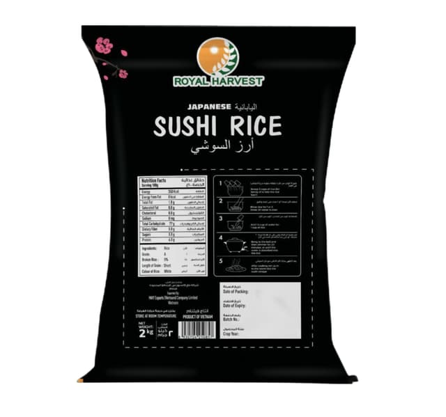 Royal Harvest Japanese Sushi Rice 2 Kg