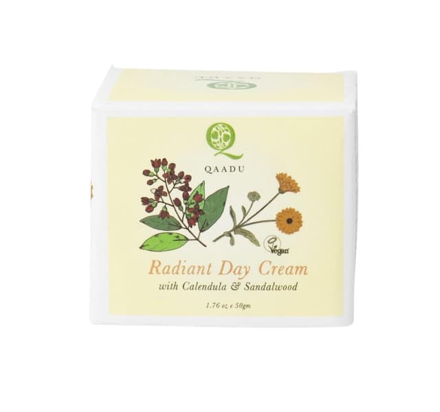 Qaadu Radiant Day Cream With Calendula Sandalwood Extracts For Hydrate