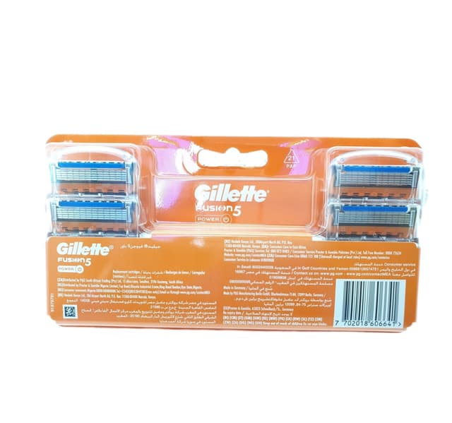 Gillette Fusion 5 Power Mens Razor Blade Refills 8 Pcs