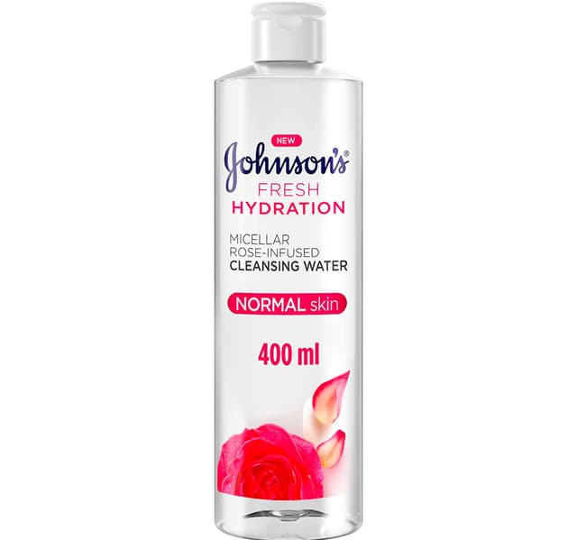 Johnsons Fresh Hydration Micellar Cleansing Water Rose Infused 400 Ml