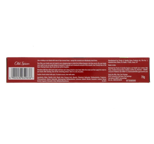 Old Spice Lather Shaving Cream Fresh Lime 70 G