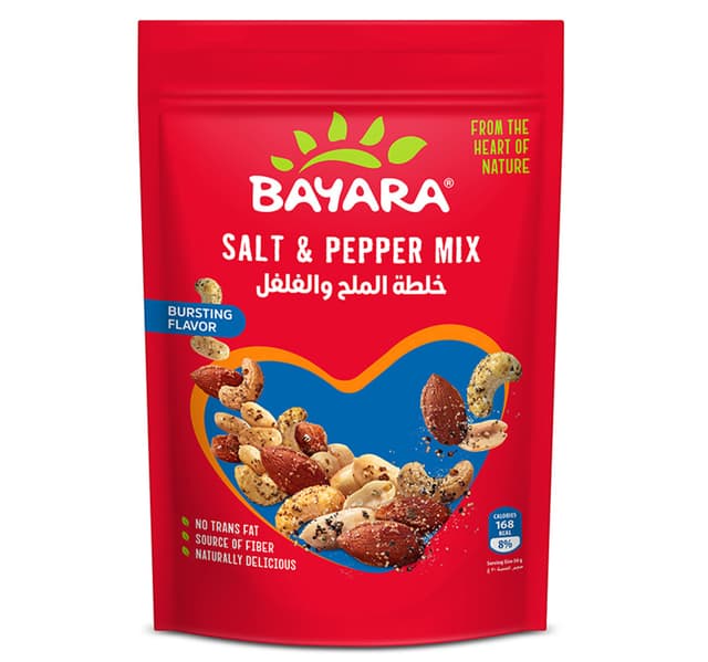 Bayara Salt Pepper Mix Nuts 200 G