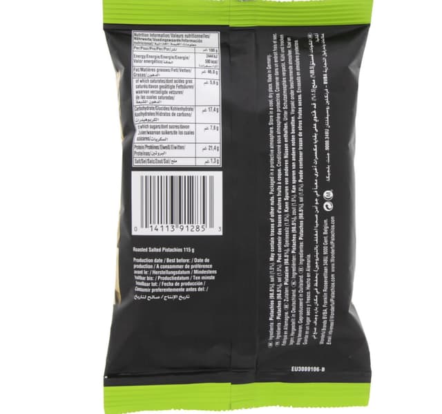 Wonderful Roasted Salted Xxl Pistachios 115 G