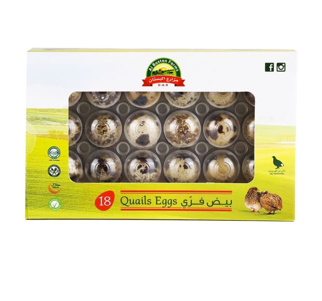 Al Bustan Quail Eggs 18 Pcs