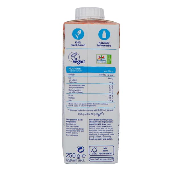 Alpro Single Soya Plant Based Milk 250 Ml