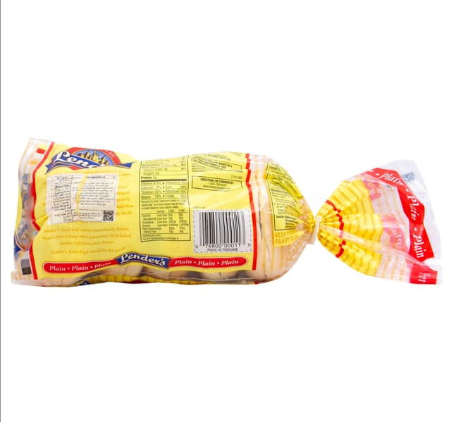 Lenders Plain Pre Sliced Bagels 340 G