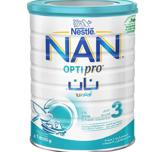 Nestle Nan Optipro Stage 3 Growing Up Formula From 1 To 3 Year 18 Kg