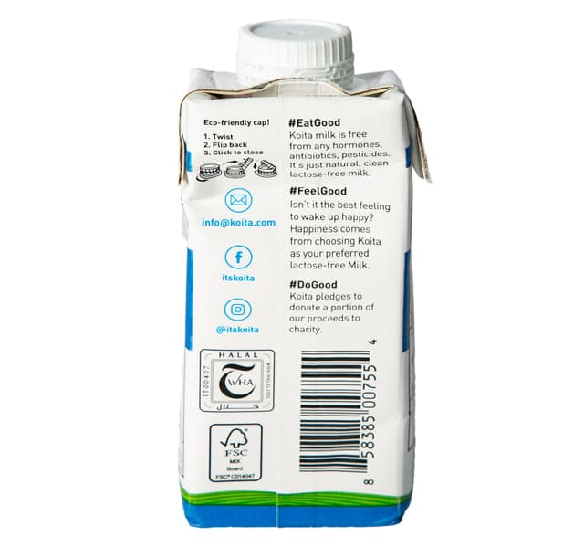 Koita Whole Fat Milk Lactose Free 200 Ml