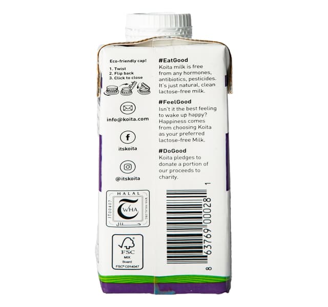 Koita Low Fat Milk Lactose Free 200 Ml