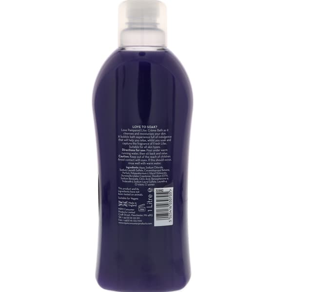 Pampered Love To Soak Lilac Creme Bath 1 Litre