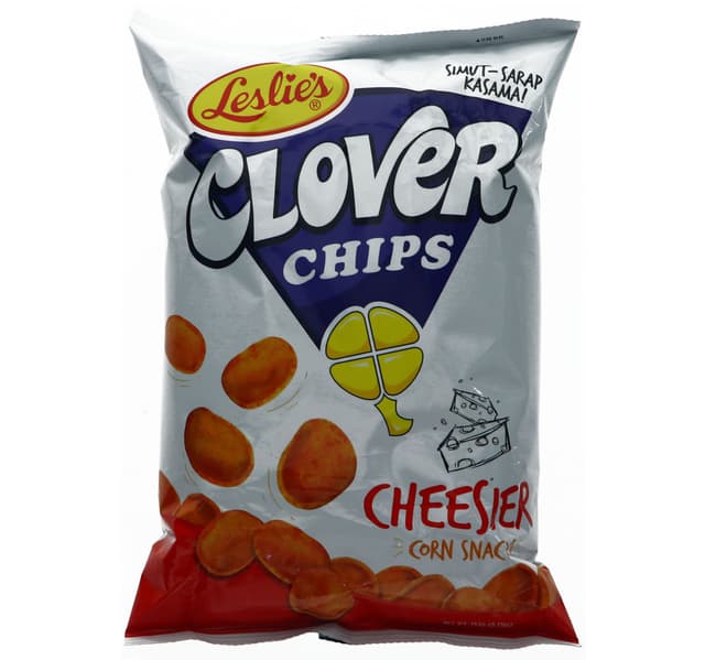 Leslie S Clover Chips Cheesier Corn Snack 145 G