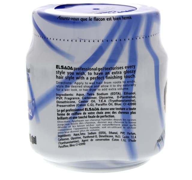 Elsada Professional Styling Hair Gel Blue 1 Litre