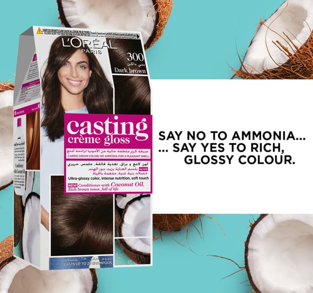 Loreal Paris Casting Creme 300 Gloss Dark Brown 1 Pkt